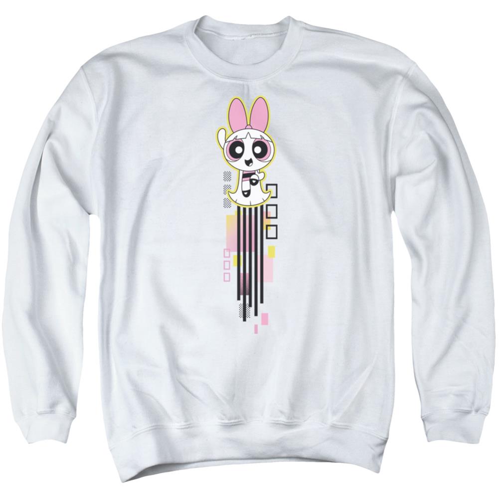 Powerpuff Girls Blossom Streak Men's Crewneck 50 50 Poly Long-Sleeve T-Shirt