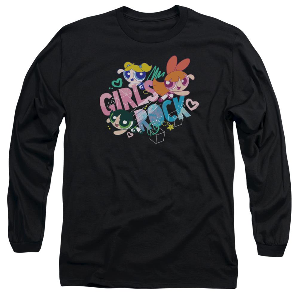 Powerpuff Girls Girls Rock Men's 18/1 Cotton Long-Sleeve T-Shirt
