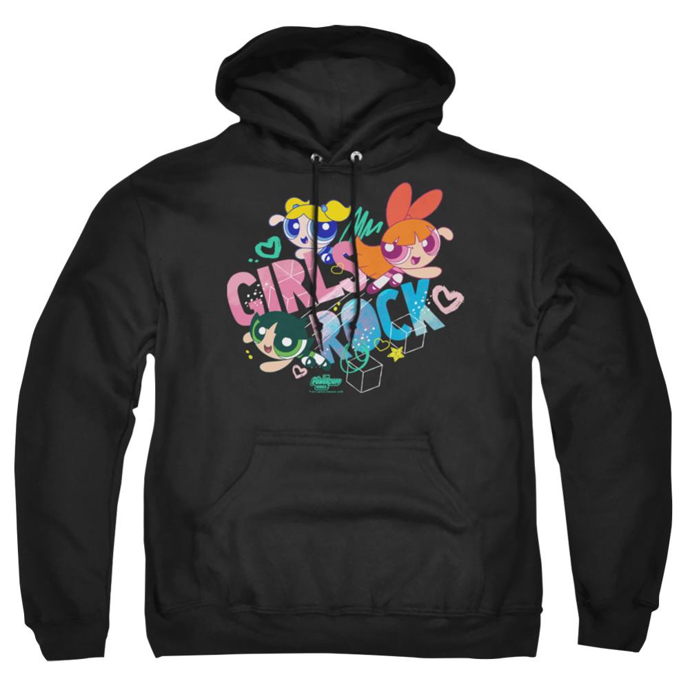 Powerpuff Girls Girls Rock Men's Pull-Over 75 25 Poly Hoodie