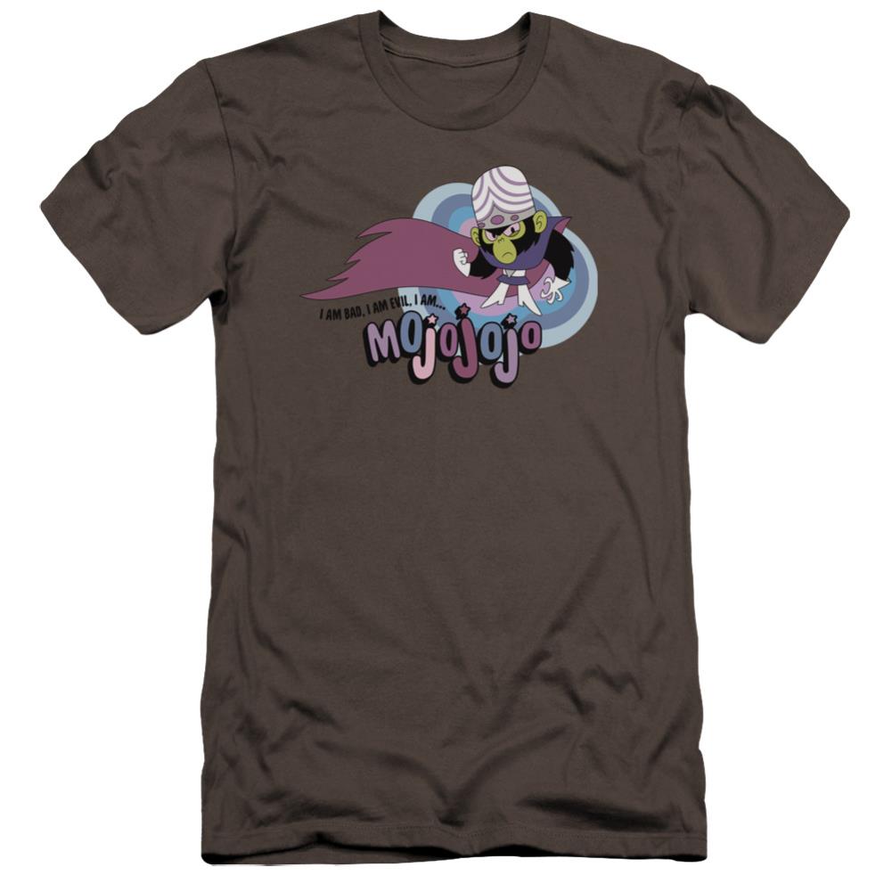 Powerpuff Girls I Am Bad I Am Evil Men's Ultra-Soft 30/1 Cotton Slim Short-Sleeve T-Shirt