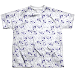 Powerpuff Girls Mojo Jojo Pattern Youth Regular Fit Poly Short-Sleeve T-Shirt