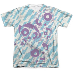 Powerpuff Girls Purple Pattern Men's Regular Fit Poly Cotton Short-Sleeve T-Shirt