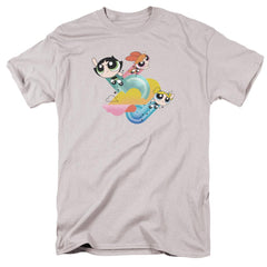 Powerpuff Girls Spiral Streaks Men's 18/1 Cotton Short-Sleeve T-Shirt