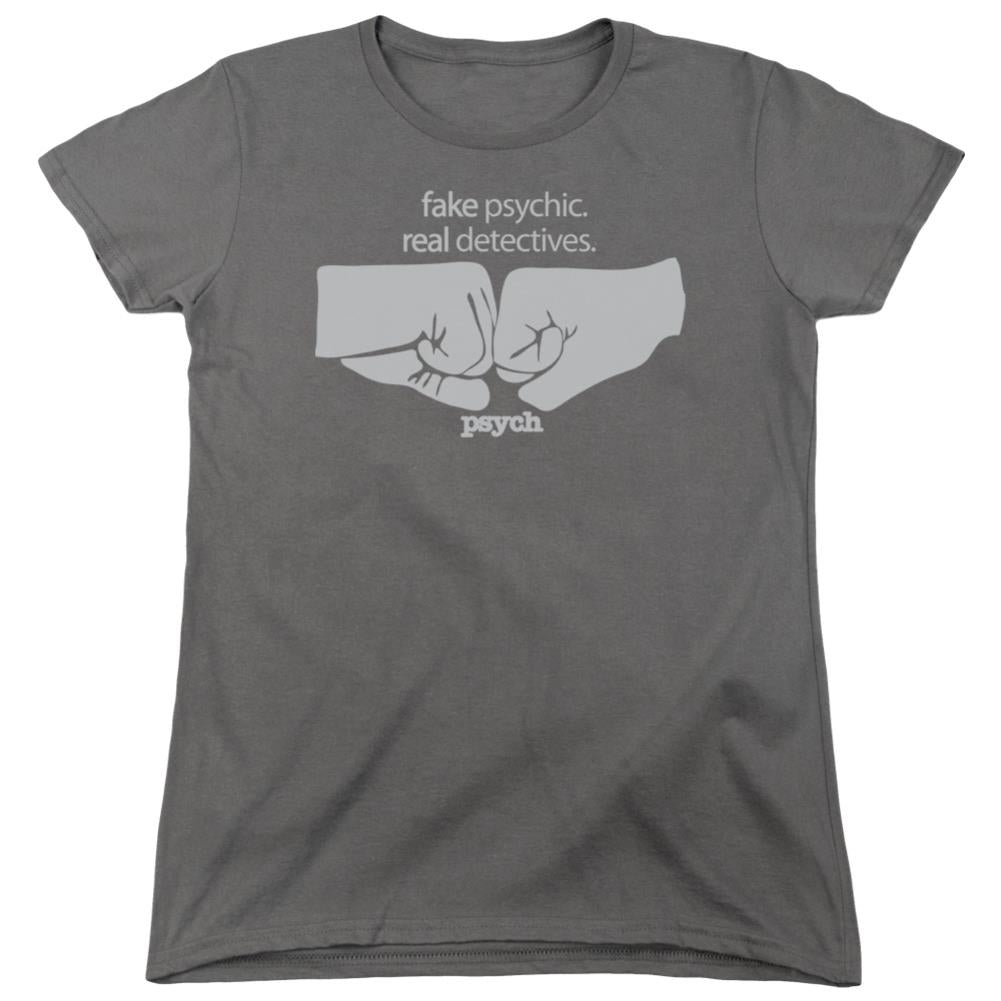 Psych Fist Bump Women's 18/1 Cotton Short-Sleeve T-Shirt