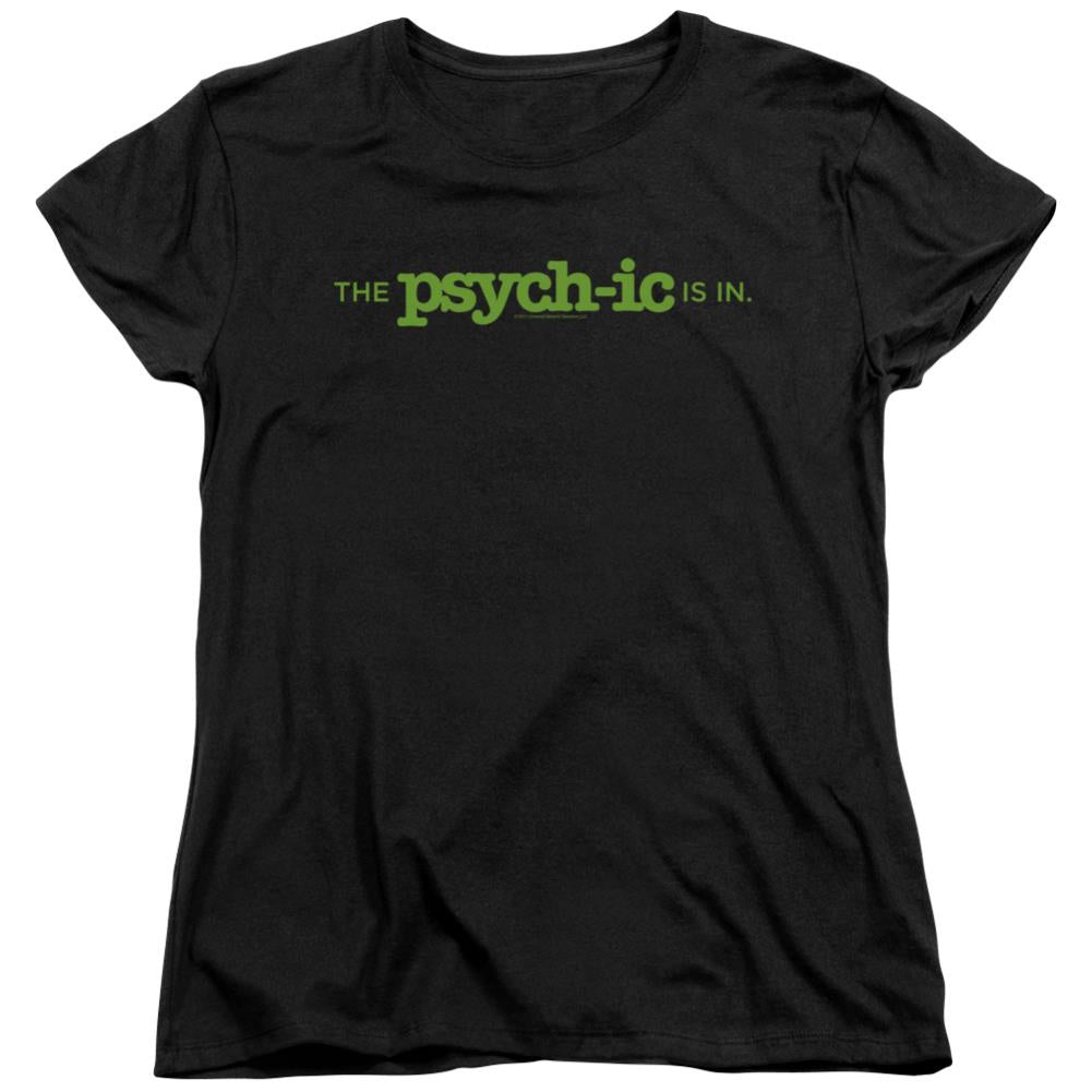 Psych The Psychic Is In Women's 18/1 Cotton Short-Sleeve T-Shirt