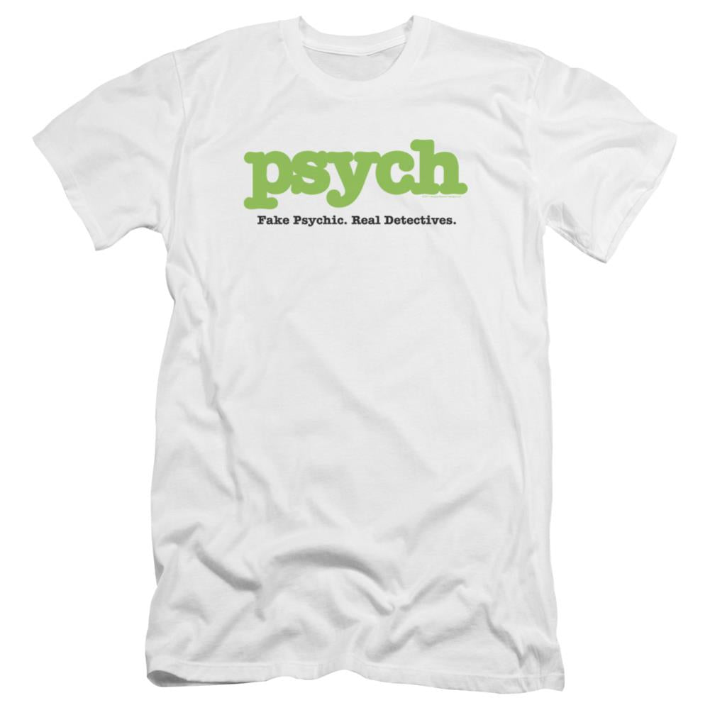 Psych Title Men's Ultra-Soft 30/1 Cotton Slim Short-Sleeve T-Shirt