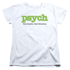 Psych Title Women's 18/1 Cotton Short-Sleeve T-Shirt