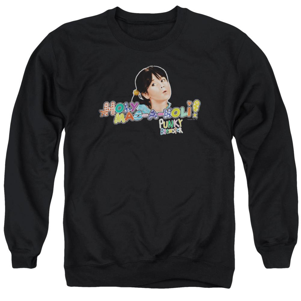 Punky Brewster Holy Mac A Noli Men's Crewneck 50 50 Poly Long-Sleeve T-Shirt