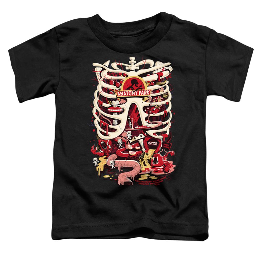 Rick And Morty Anatomy Park Logo Toddler 18/1 Cotton Short-Sleeve T-Shirt