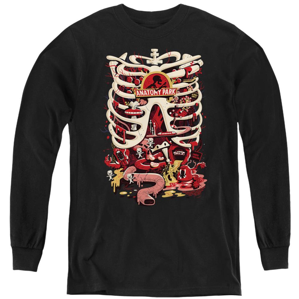 Rick And Morty Anatomy Park Logo Youth Long-Sleeve T-Shirt