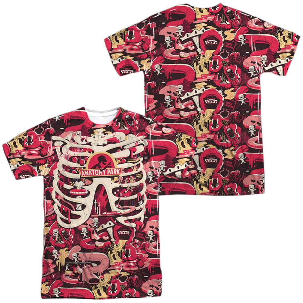 Rick And Morty Anatomy Park Men's Regular Fit Polyester Short-Sleeve T-Shirt