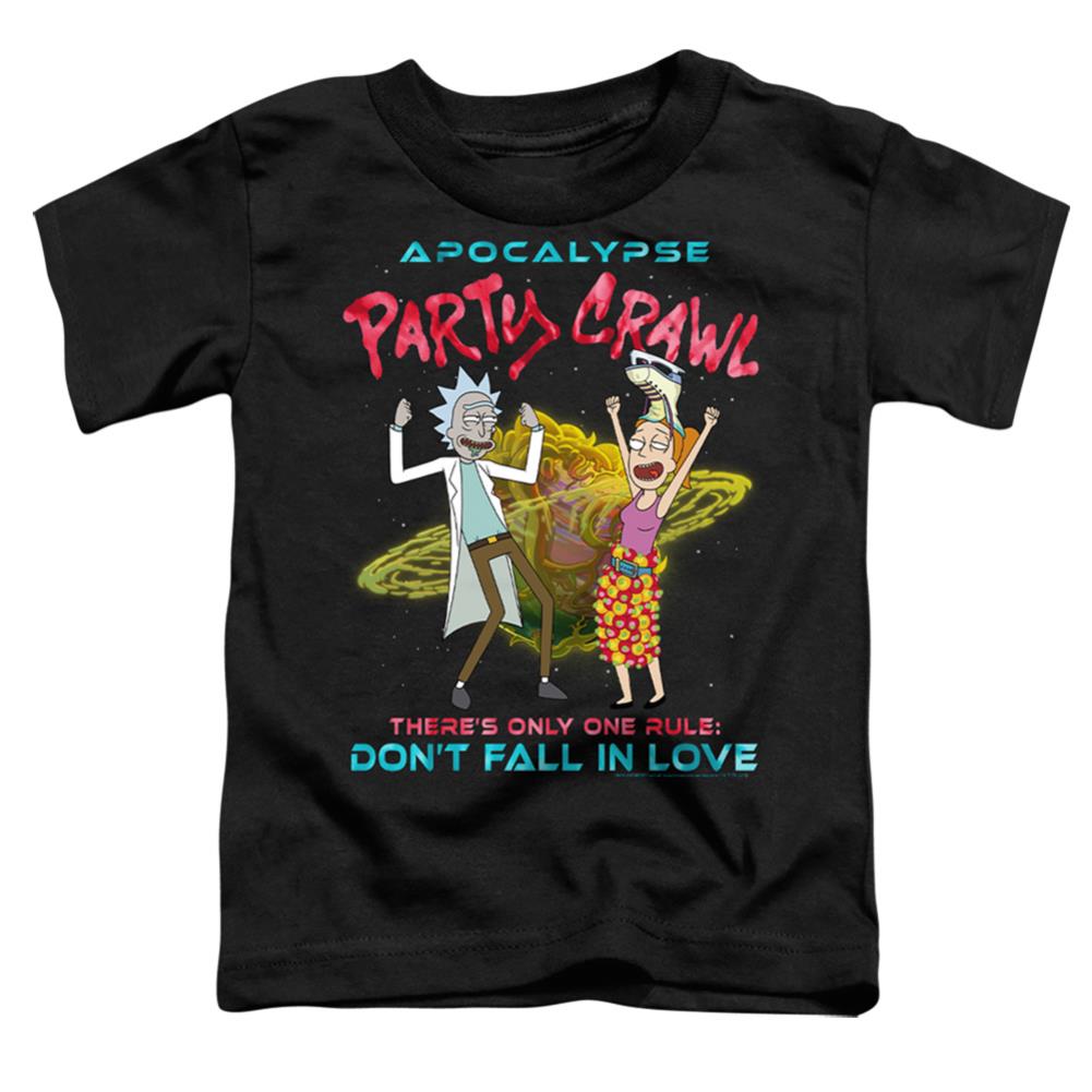 Rick And Morty Apocalypse Party Crawl Toddler 18/1 Cotton Short-Sleeve T-Shirt
