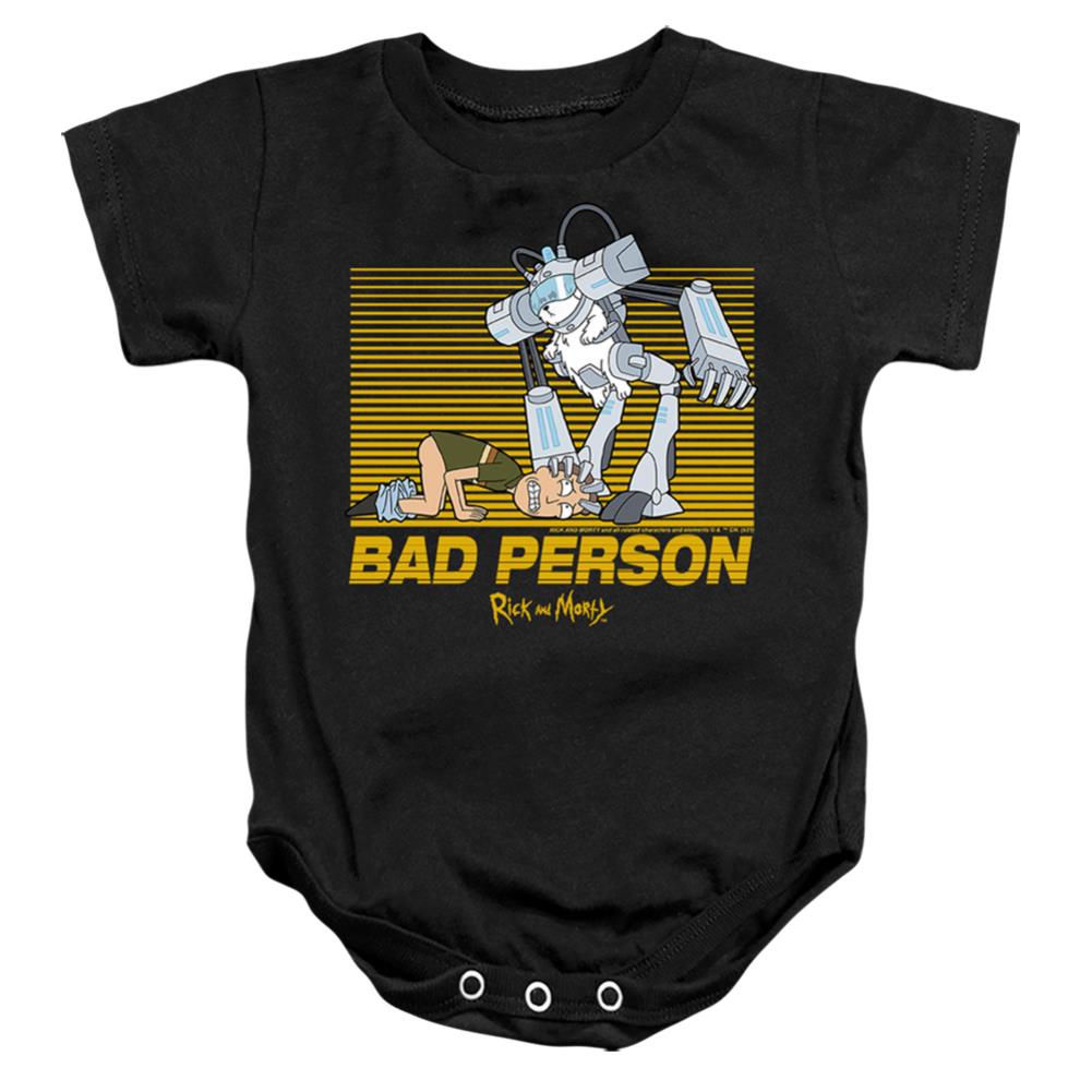 Rick And Morty Bad Person Infant's Cotton SS Snapsuit