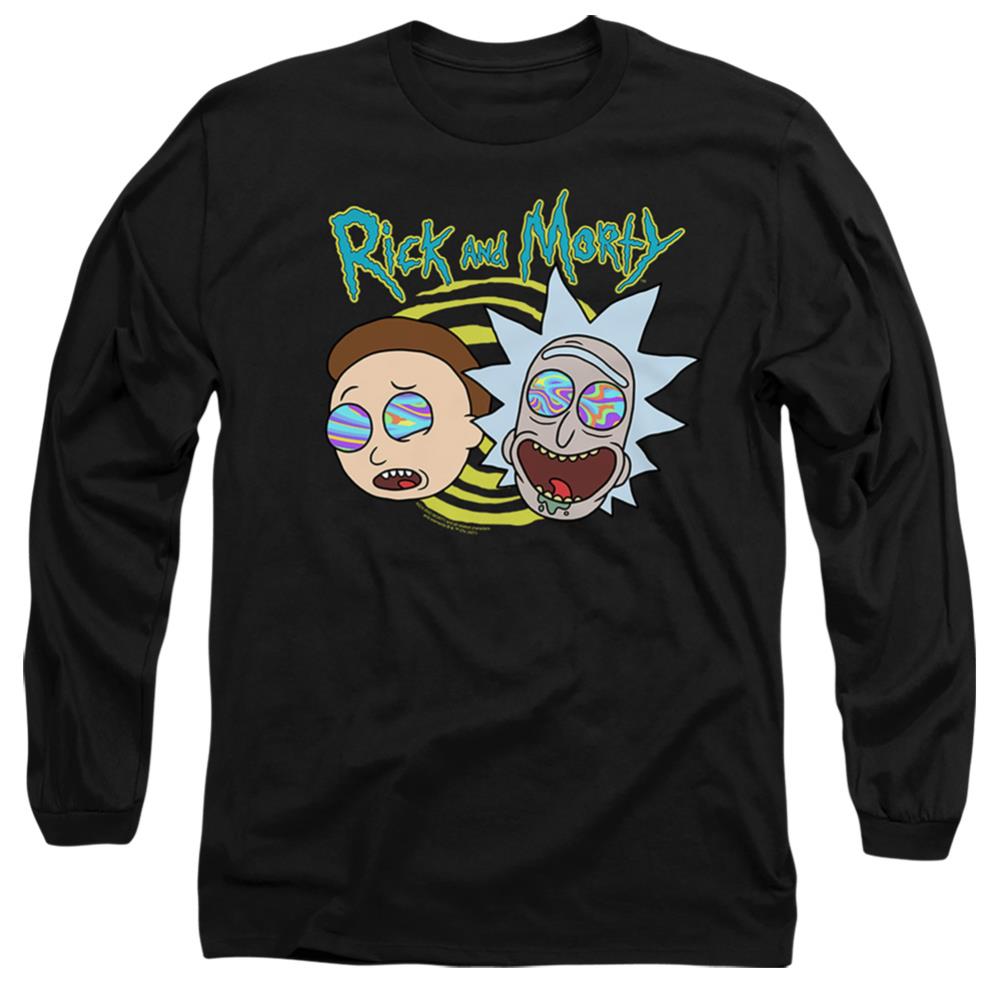 Rick And Morty Blown Minds Men's 18/1 Cotton Long-Sleeve T-Shirt