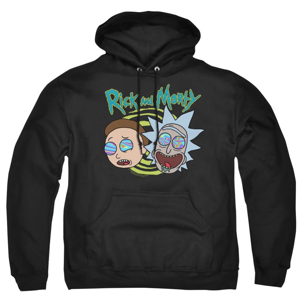 Rick And Morty Blown Minds Men's Pull-Over 75 25 Poly Hoodie