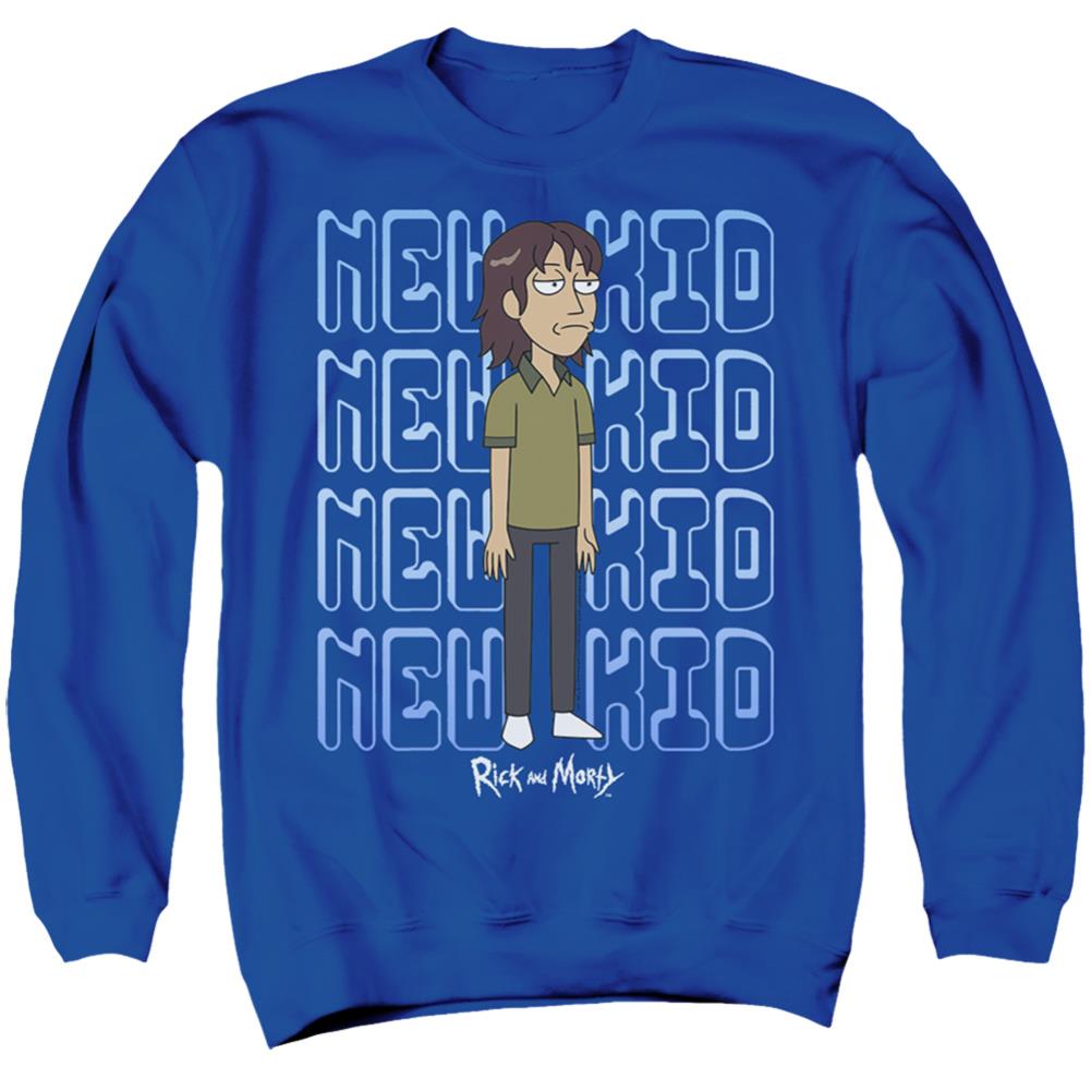 Rick And Morty Bruce Chutback Men's Crewneck 50 50 Poly Long-Sleeve T-Shirt