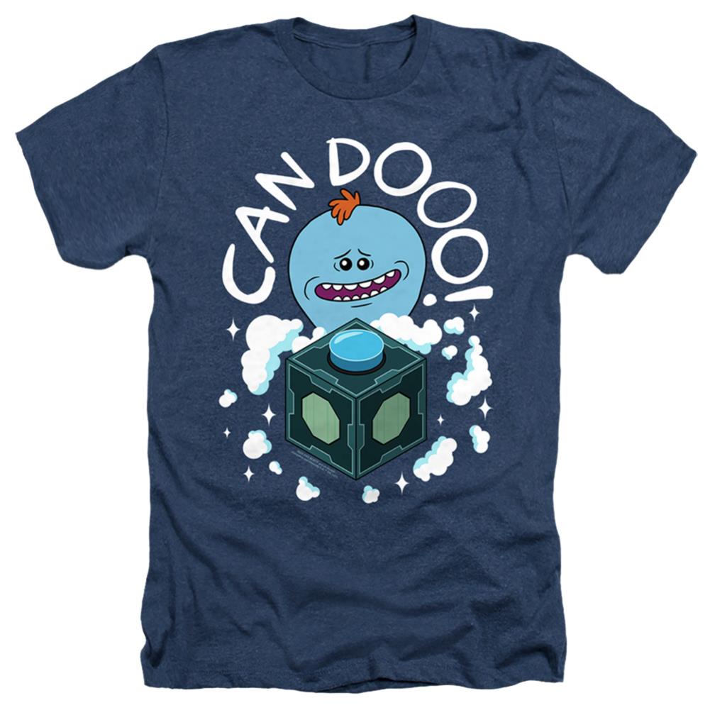 Rick And Morty Can Do Men's 30/1 Heather 60 40 Poly Short-Sleeve T-Shirt