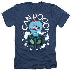 Rick And Morty Can Do Men's 30/1 Heather 60 40 Poly Short-Sleeve T-Shirt
