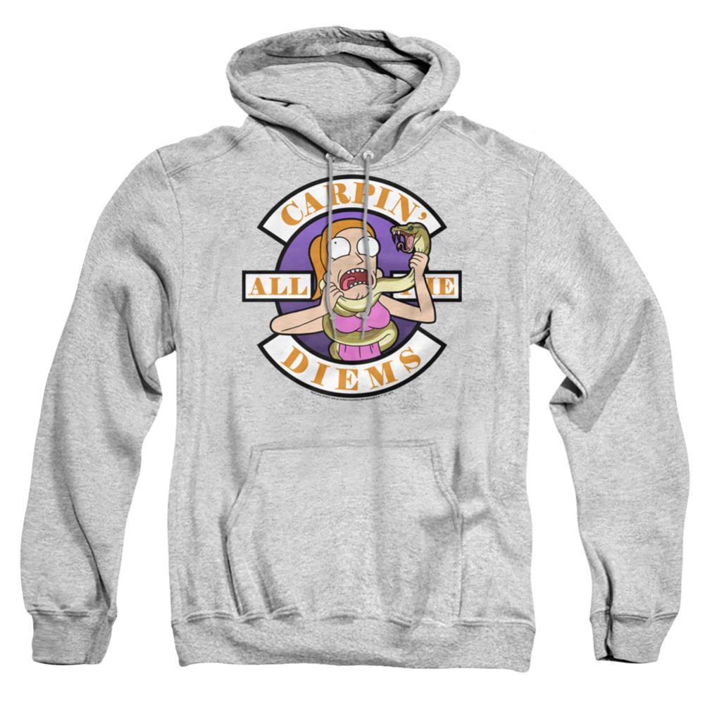 Rick And Morty Carp En All Them Diems Men's Pull-Over 75 25 Poly Hoodie