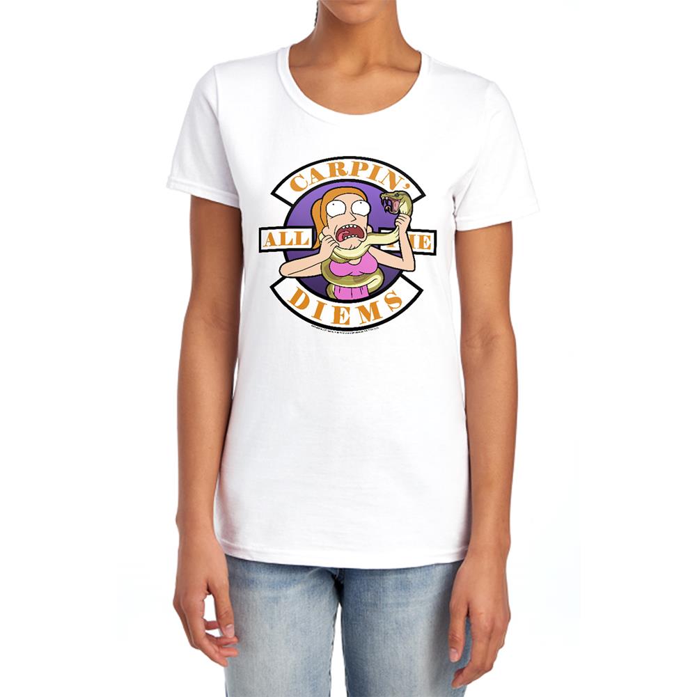 Rick And Morty Carp En All Them Diems Women's 18/1 Cotton Short-Sleeve T-Shirt