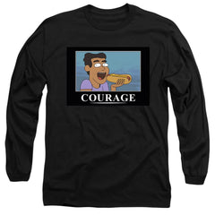 Rick And Morty Courage Poster Men's 18/1 Cotton Long-Sleeve T-Shirt