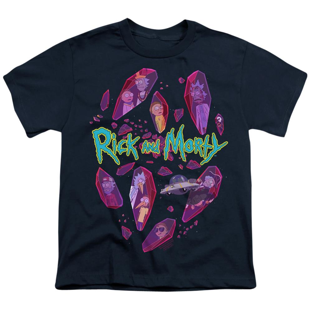 Rick And Morty Death Crystal Futures Youth 18/1 100% Cotton Short-Sleeve T-Shirt