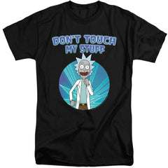 Rick And Morty Don't Touch Men's 18/1 Tall Cotton Short-Sleeve T-Shirt