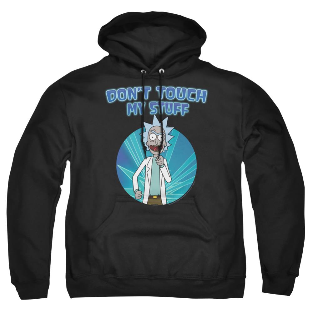 Rick And Morty Don't Touch Men's Pull-Over 75 25 Poly Hoodie