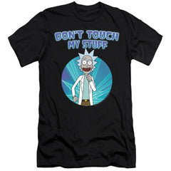 Rick And Morty Don't Touch Men's Ultra-Soft 30/1 Cotton Slim Short-Sleeve T-Shirt