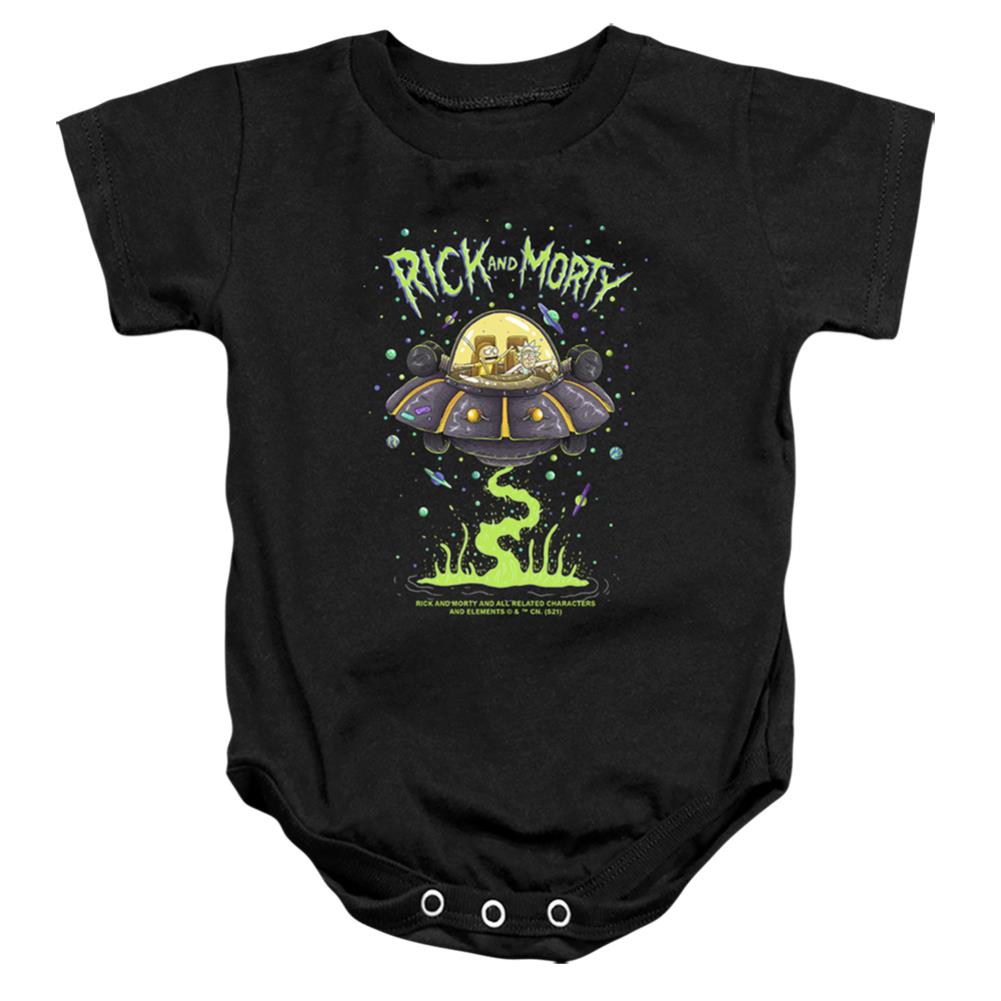 Rick And Morty Drunk Rick Ship Infant's Cotton SS Snapsuit