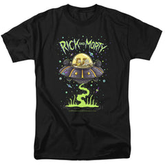 Rick And Morty Drunk Rick Ship Men's 18/1 Cotton Short-Sleeve T-Shirt