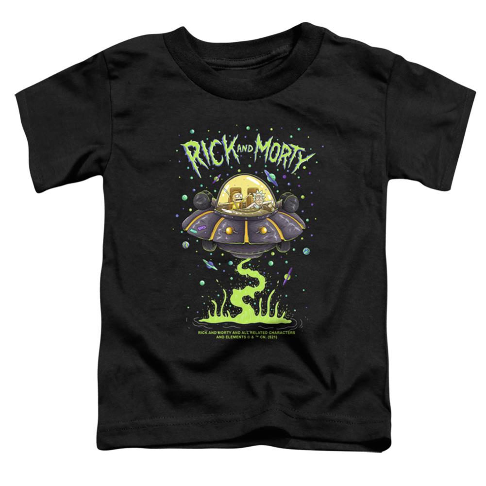 Rick And Morty Drunk Rick Ship Toddler 18/1 Cotton Short-Sleeve T-Shirt