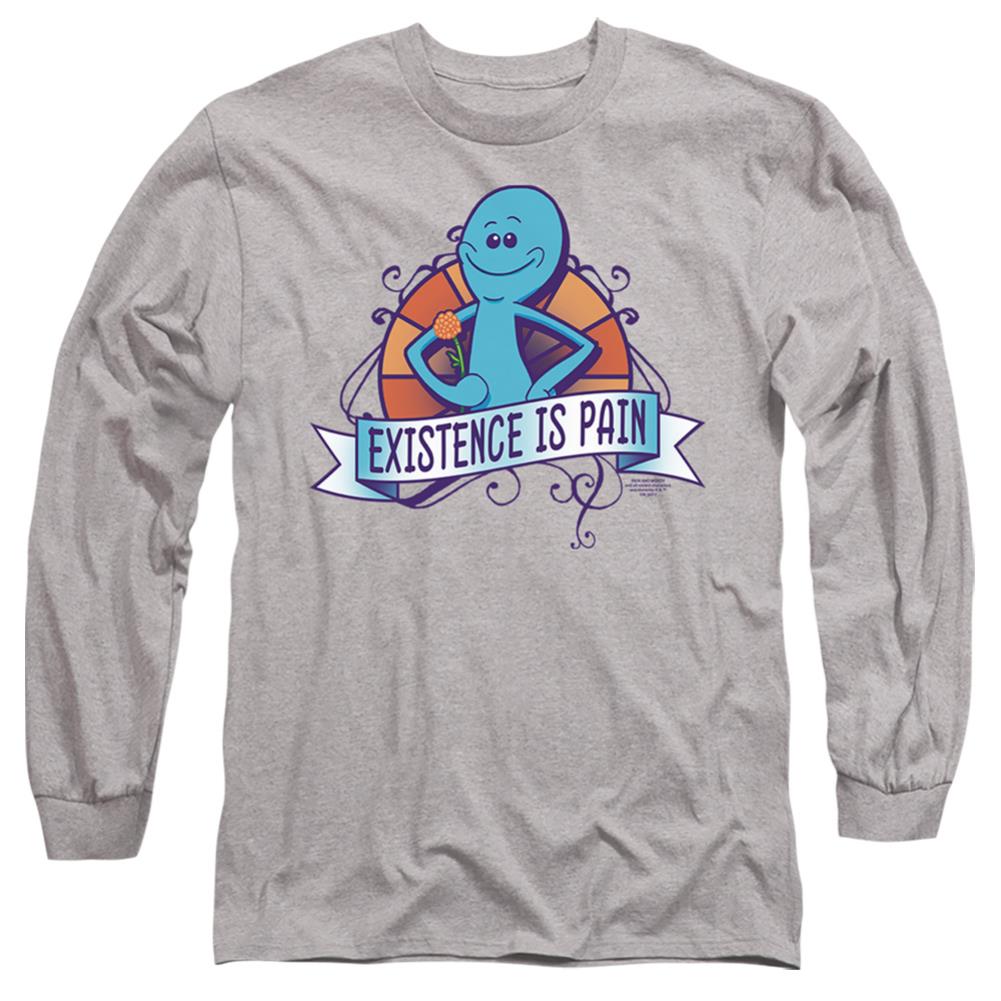 Rick And Morty Existence Is Pain Men's 18/1 Cotton Long-Sleeve T-Shirt