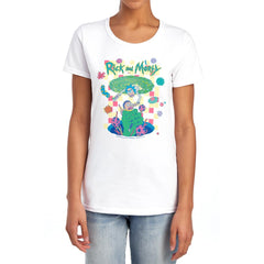 Rick And Morty Falling Portals Women's 18/1 Cotton Short-Sleeve T-Shirt