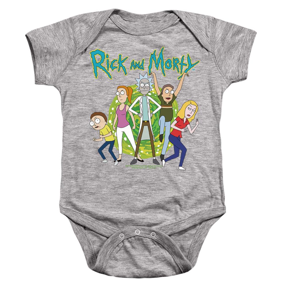 Rick And Morty Family Fights Together Infant's Cotton SS Snapsuit