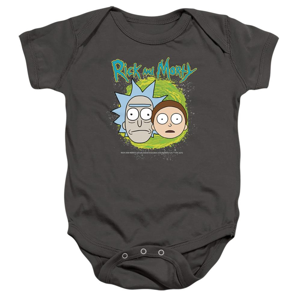 Rick And Morty Floating Heads Infant's Cotton SS Snapsuit