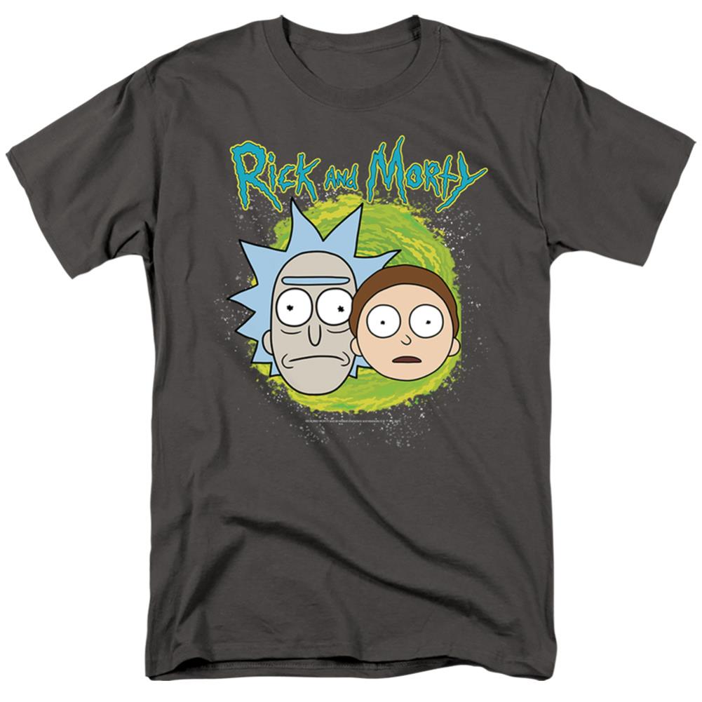 Rick And Morty Floating Heads Men's 18/1 Cotton Short-Sleeve T-Shirt