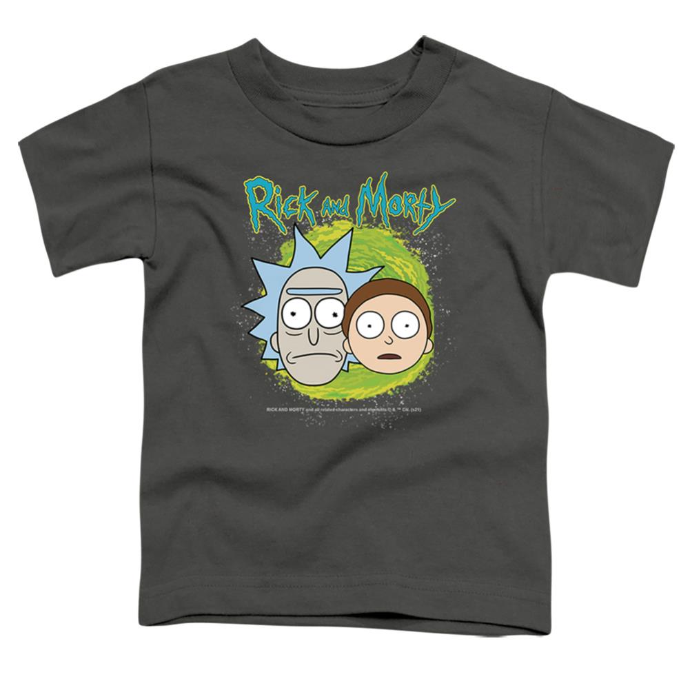 Rick And Morty Floating Heads Toddler 18/1 Cotton Short-Sleeve T-Shirt