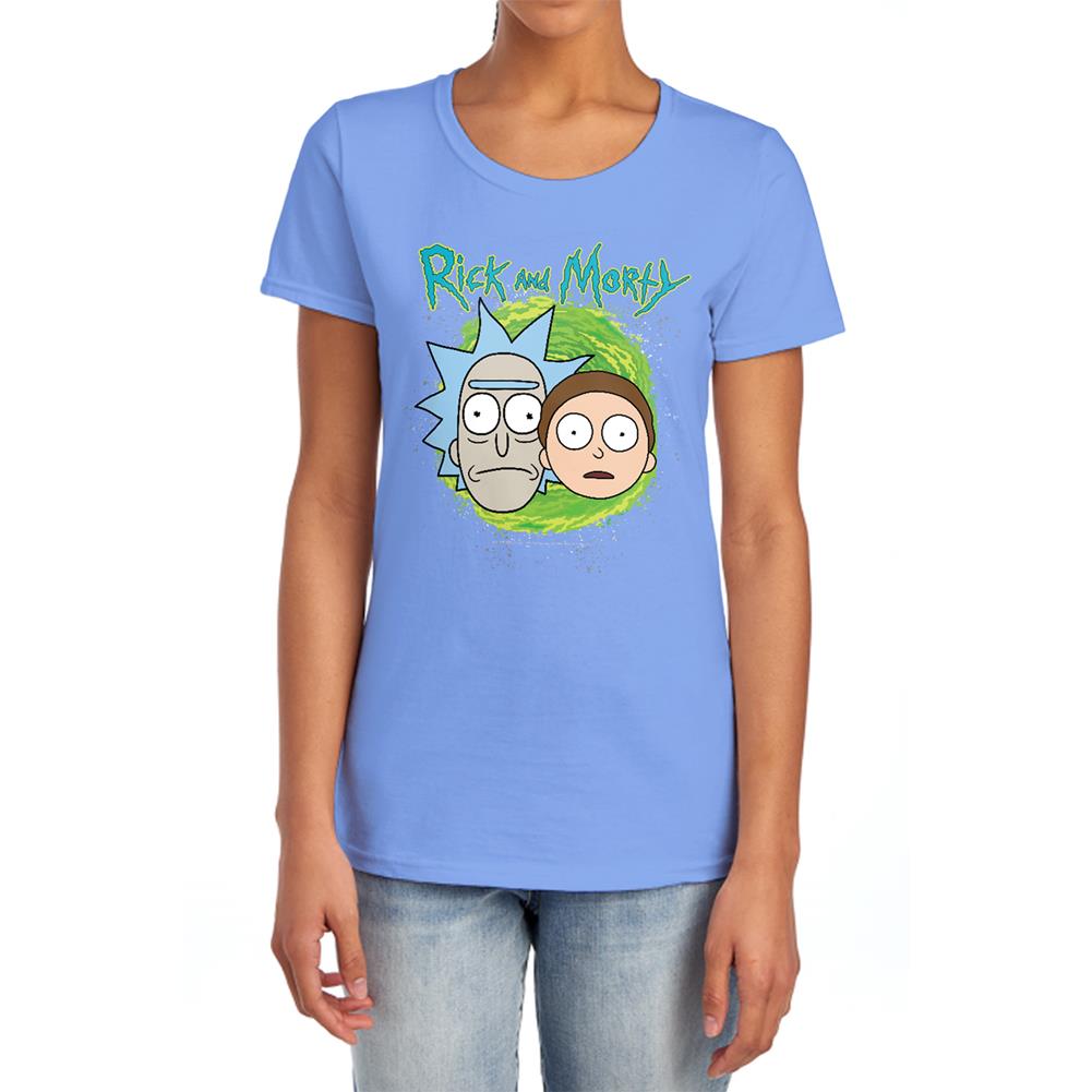 Rick And Morty Floating Heads Women's 18/1 Cotton Short-Sleeve T-Shirt