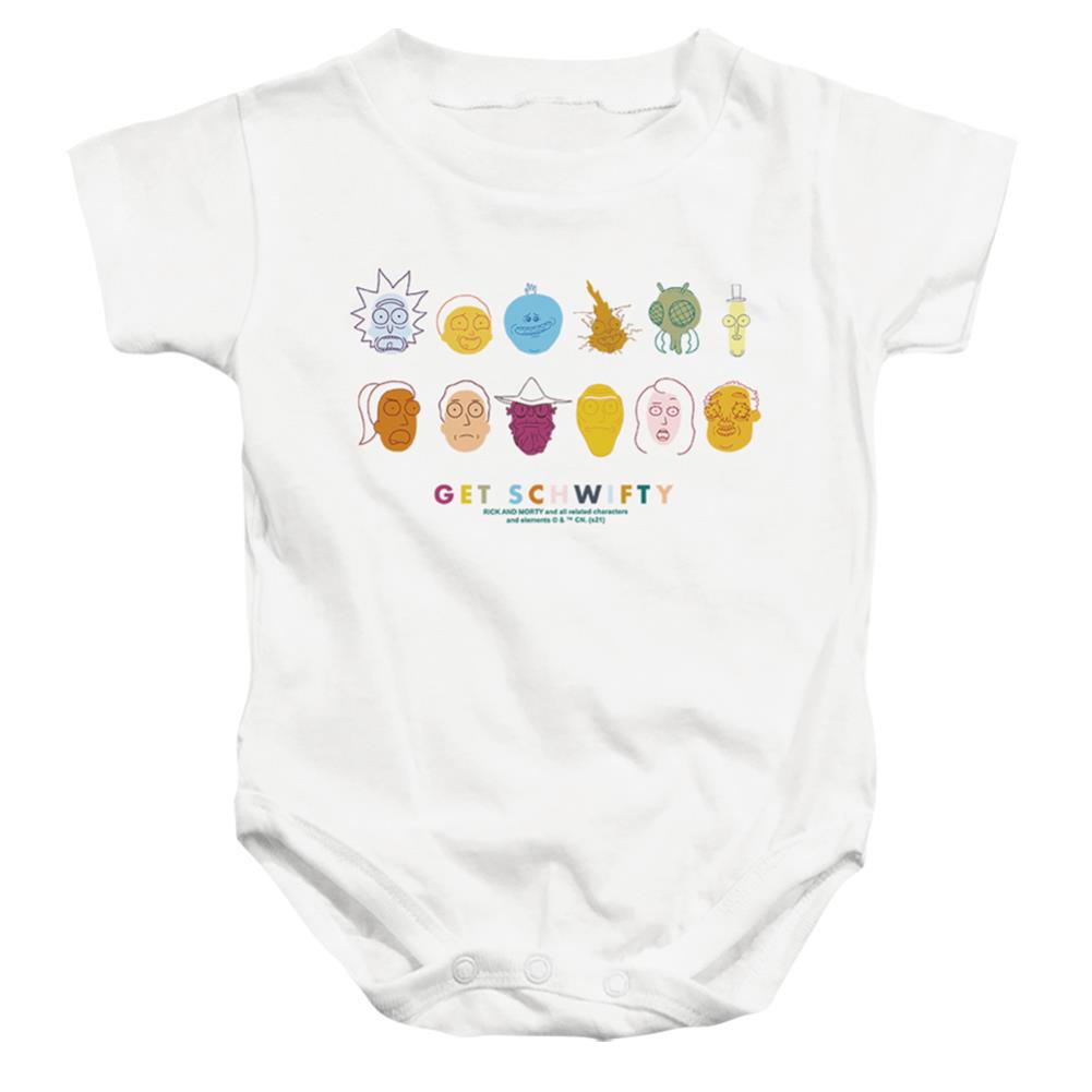 Rick And Morty Get Schwifty Infant's Cotton SS Snapsuit