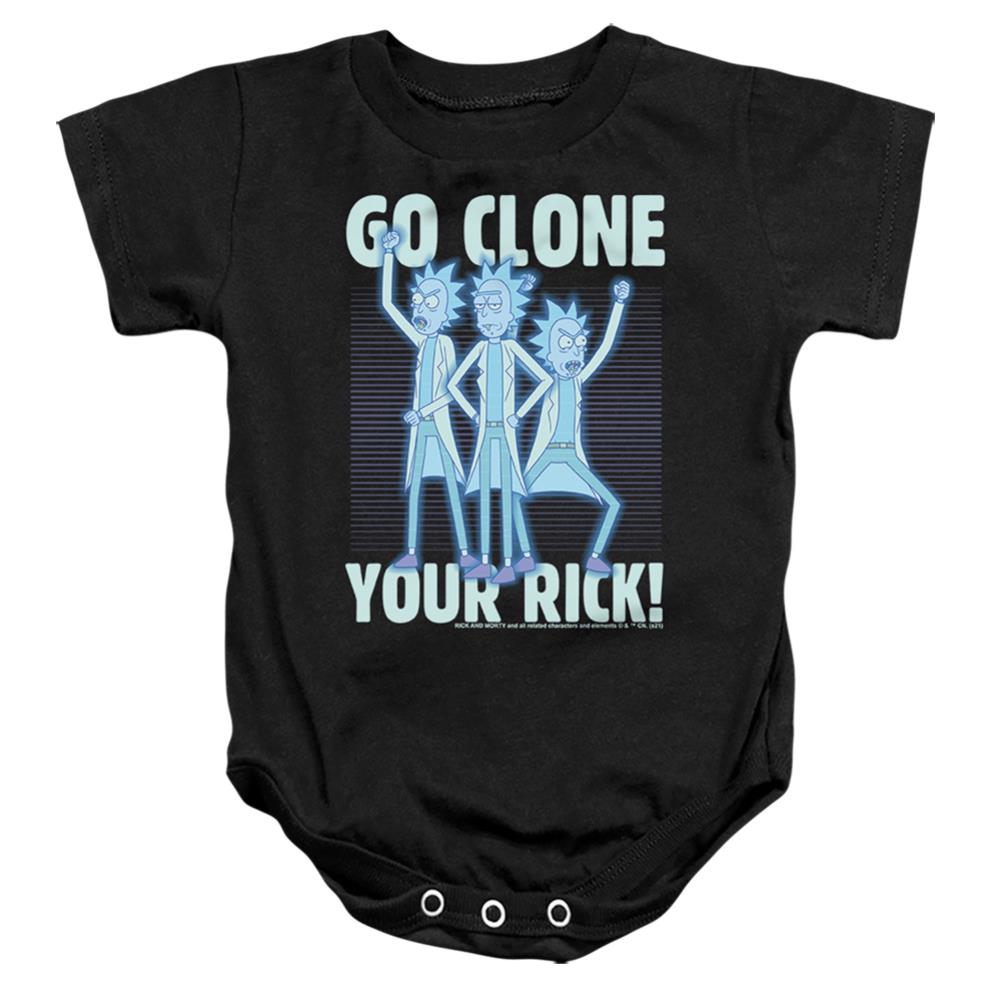 Rick And Morty Go Clone Your Rick Infant's Cotton SS Snapsuit