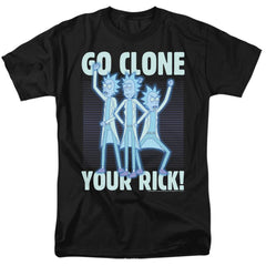 Rick And Morty Go Clone Your Rick Men's 18/1 Cotton Short-Sleeve T-Shirt
