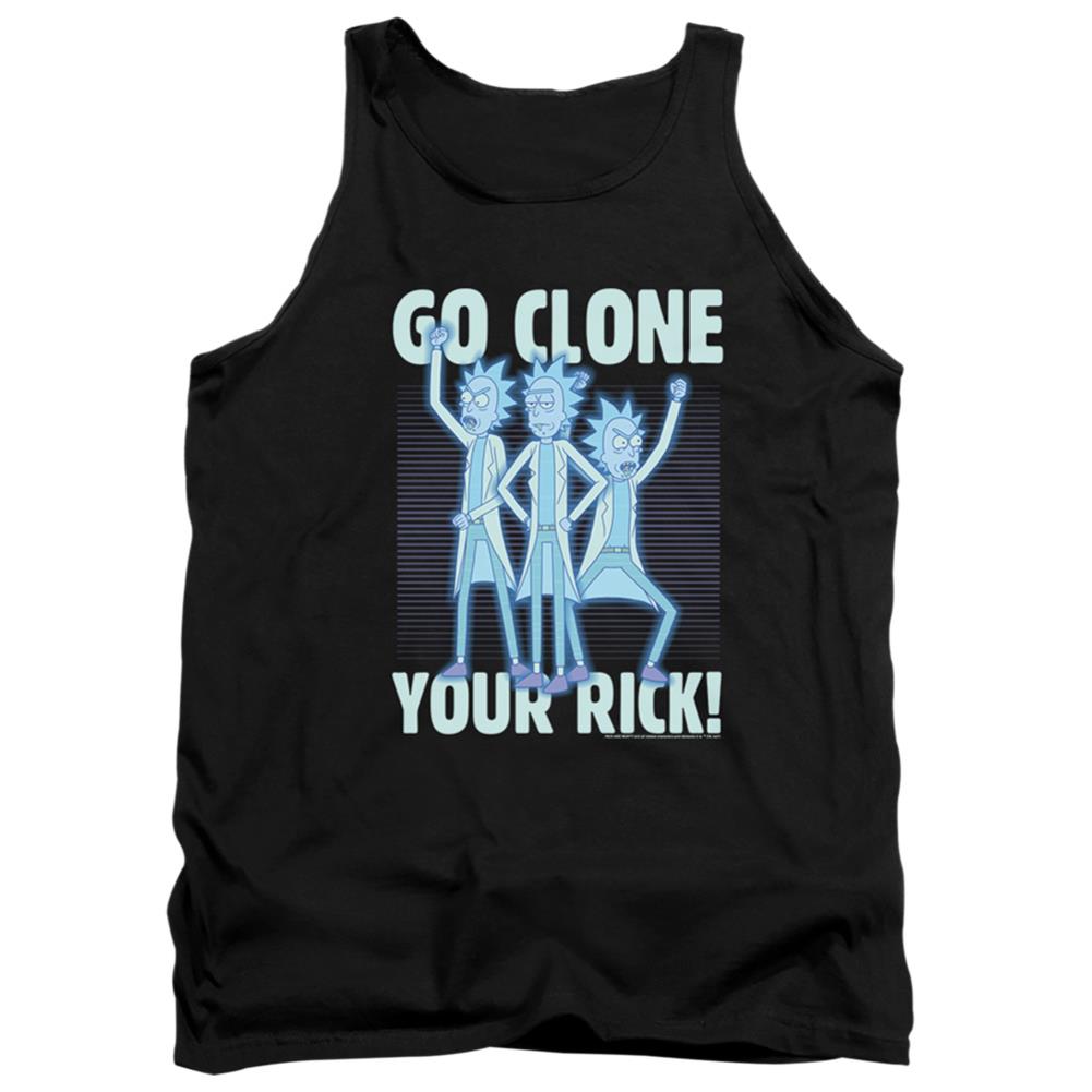 Rick And Morty Go Clone Your Rick Men's 18/1 Cotton Tank Top