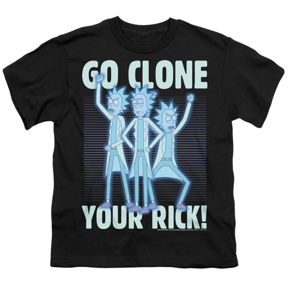 Rick And Morty Go Clone Your Rick Youth 18/1 100% Cotton Short-Sleeve T-Shirt