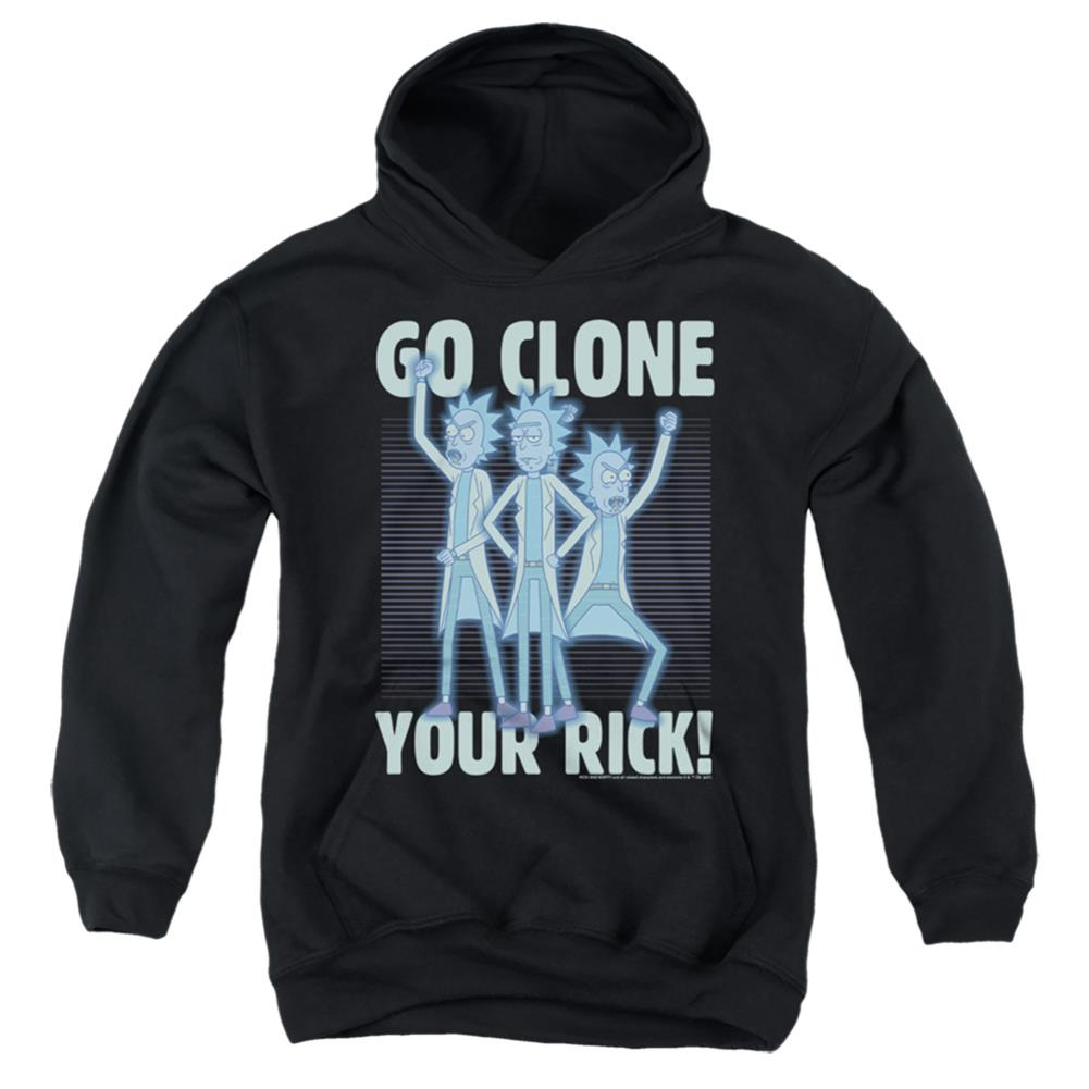 Rick And Morty Go Clone Your Rick Youth Cotton Poly Pull-Over Hoodie