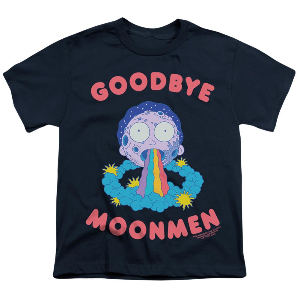Rick And Morty Goodbye Moonmen Youth 18/1 100% Cotton Short-Sleeve T-Shirt