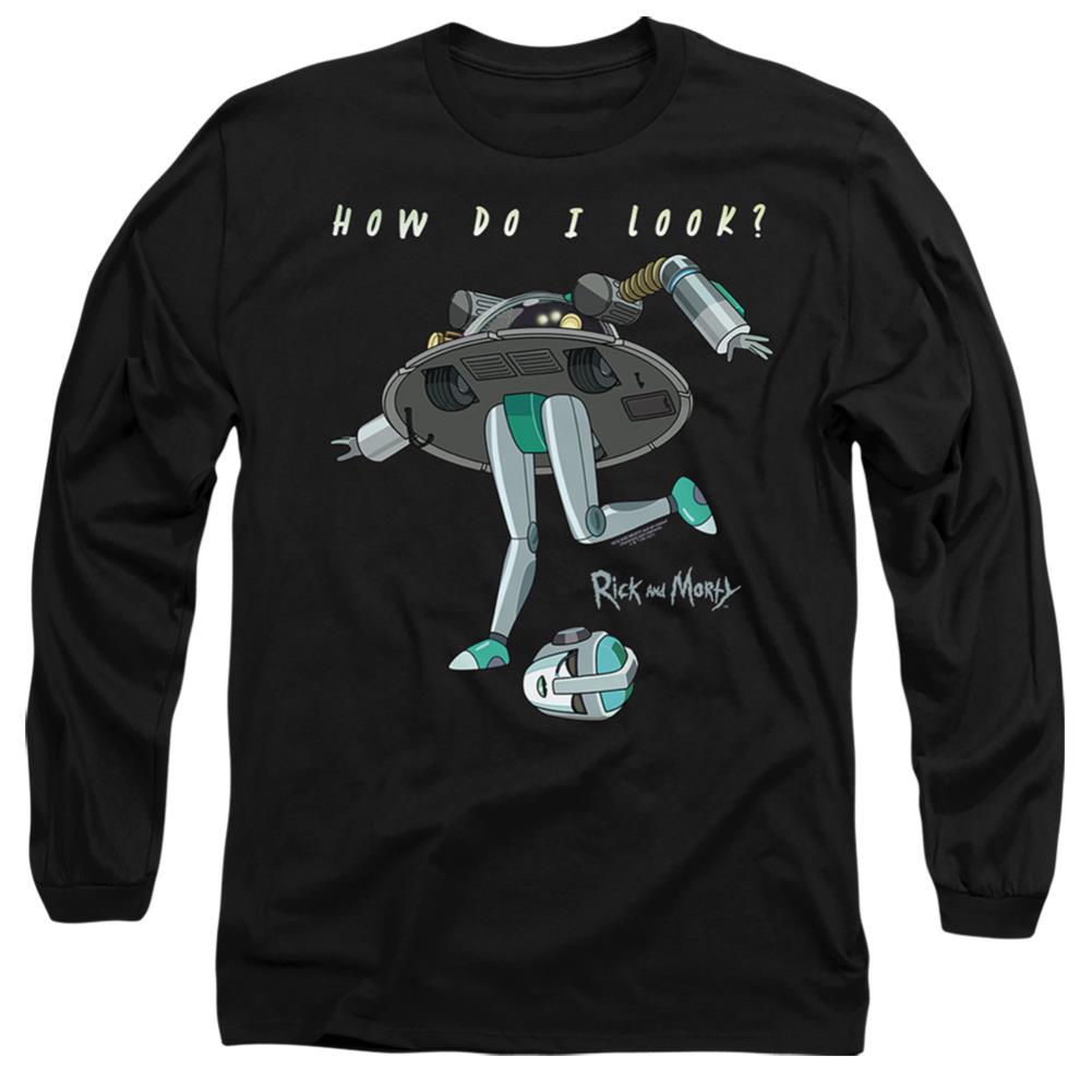 Rick And Morty How Do I Look? Men's 18/1 Cotton Long-Sleeve T-Shirt