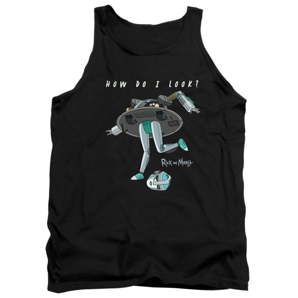 Rick And Morty How Do I Look? Men's 18/1 Cotton Tank Top
