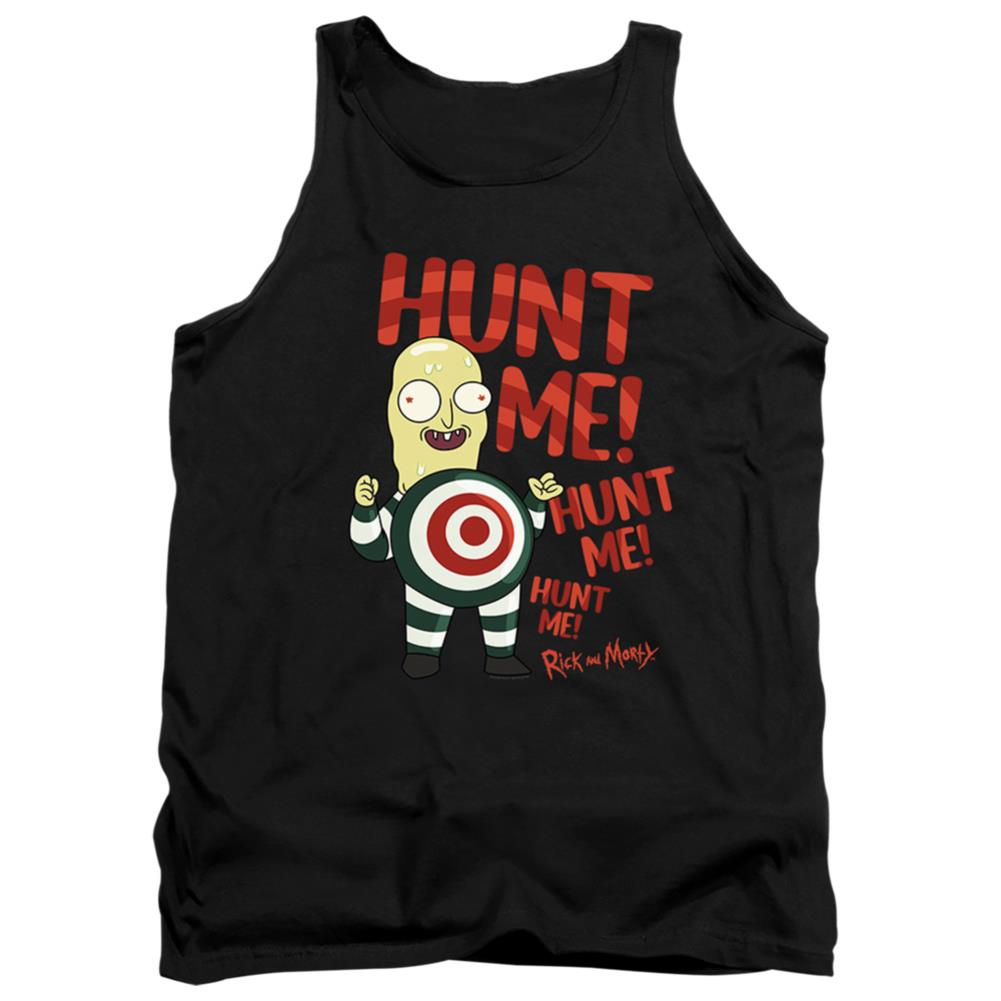 Rick And Morty Hunt Me Men's 18/1 Cotton Tank Top