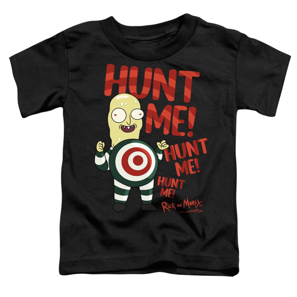 Rick And Morty Hunt Me Toddler 18/1 Cotton Short-Sleeve T-Shirt